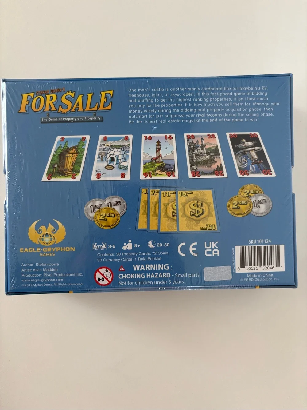 For Sale Board Game by Stefan Dorra - Blue Box 1+